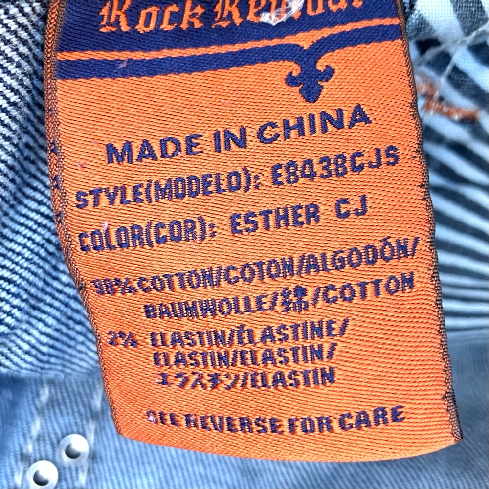 Rock Revival Esther Straight Jeans Sz 28 - Picture 6 of 8